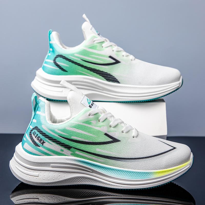 Mesh Cloth Fashion Lace-up Injection Molding Sports Shoes Spring and Summer Breathable Flat Heel Casual Single Shoes