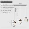Modern Led Pendant Light Black Chandelier Pendant Lamp for Dining Room Hotel Bedroom Bedside Light Home Decor Hanging Lamp
