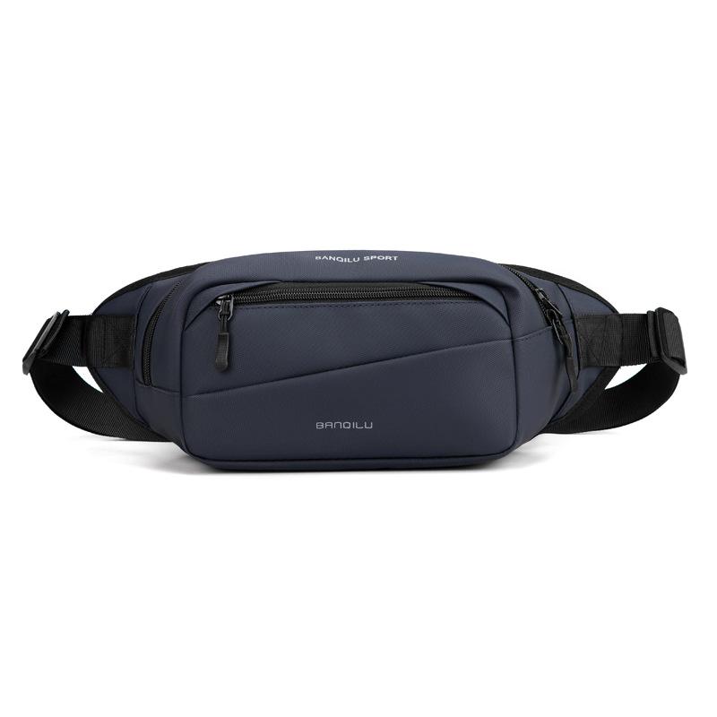 Men's Fanny Pack Korean Version Simple Breast Bag Outdoor Sports Messenger Bag Anti-splashing Function Mobile Phone Bag Korean Version Trend