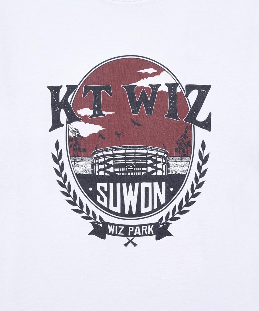 Hangugyaguwiwonhoe Musinsa X Kbo Ballpark Ver.2 Short Sleeve T-Shirt White [Suwon Kt Wiz]