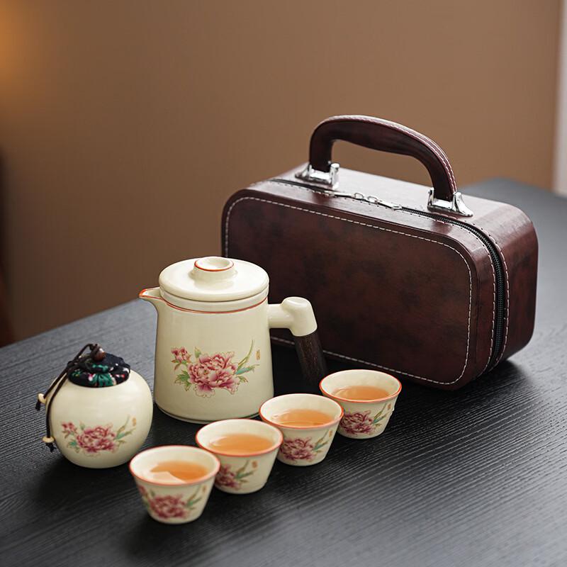 Zhuchuang Jingpin Ru Kiln Crackle Glaze Tea Set