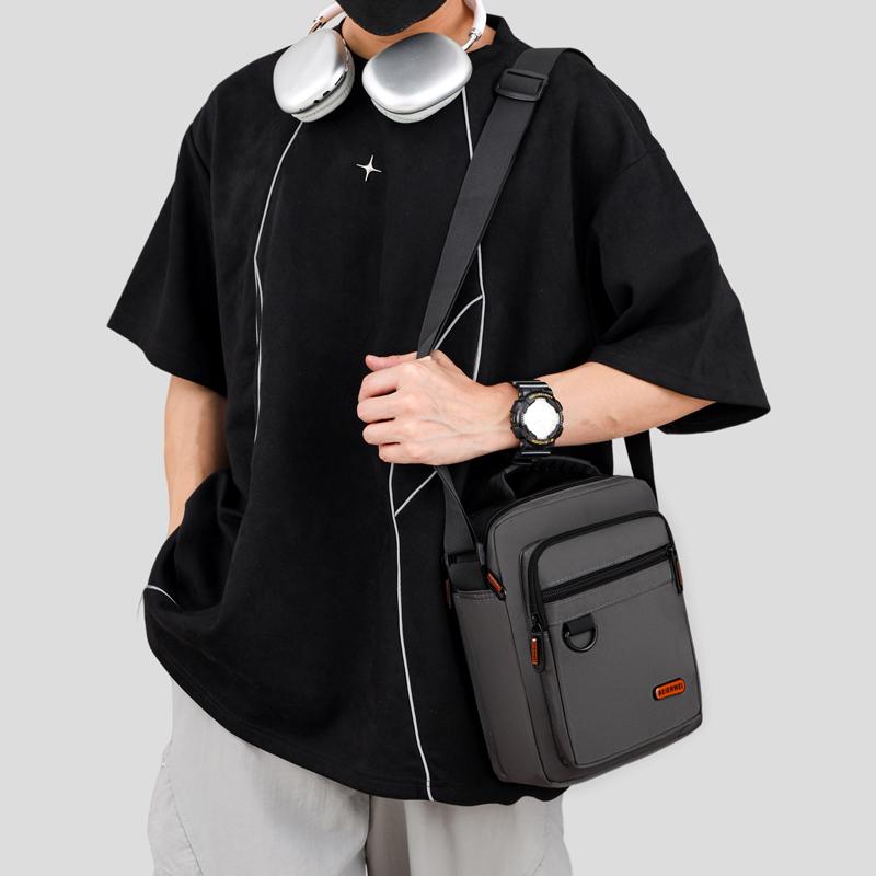 Men's bag new Oxford cloth men's casual messenger bag multi-layer business shoulder bag waterproof wallet tool backpack