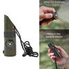 Multi-Function Survival Whistle with Compass Thermometer Lightweight for Camping Hiking Outdoor Adventures