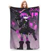 Murder Drones Fleece Throw Blanket Uzi Doorman Aesthetic Blankets for Bedding Car Ultra-Soft Bedspread,