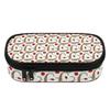 Pencil Case Printed Wear Resistant Polyester Easy Open Zipper with Main Pocket Mesh Layer and Removable Pen Divider for Students