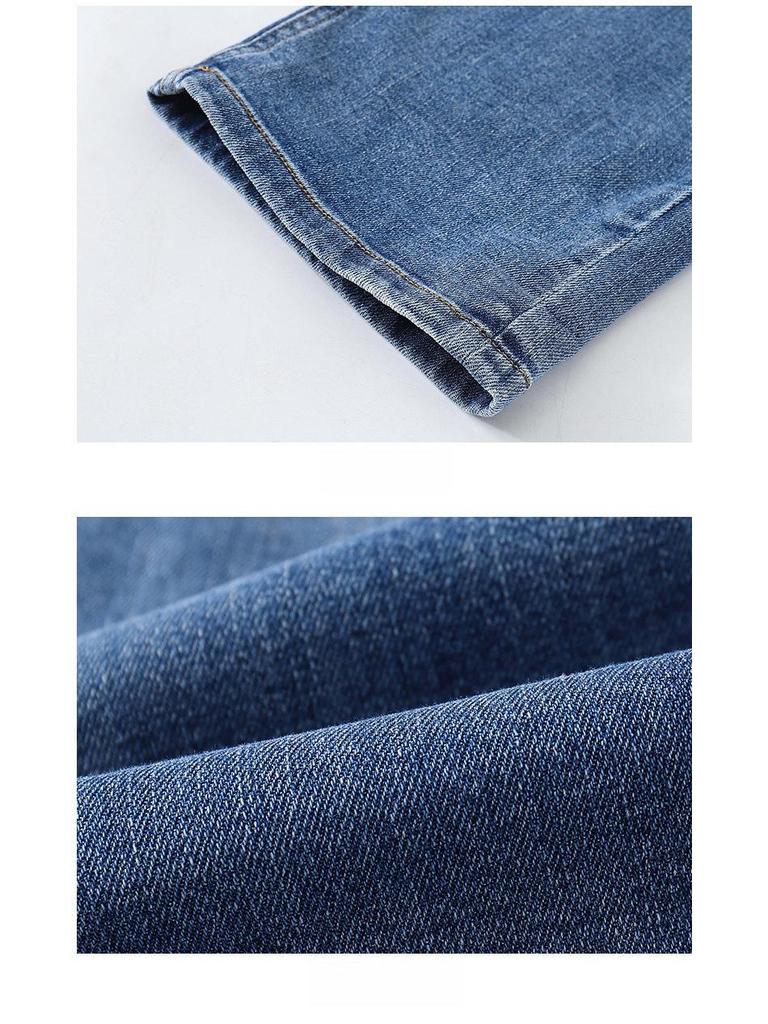 Girls' 2023 Korean Style Loose Wide-Leg Denim Trousers for Spring and Autumn