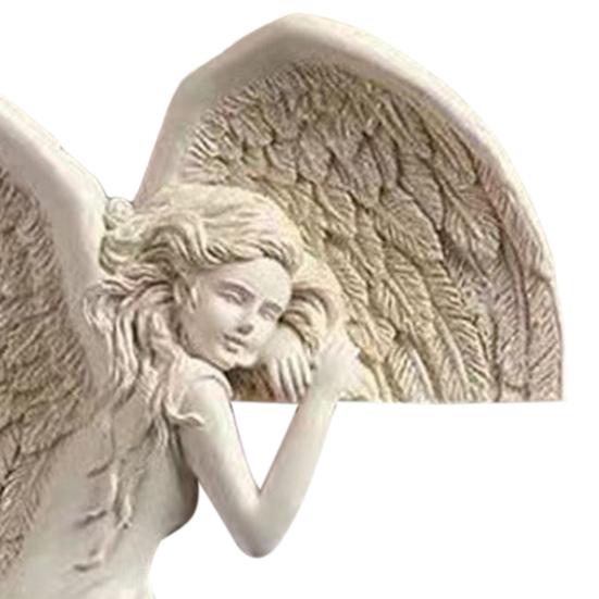 Exquisite Workmanship Door Frame Crafts Realistic Details Pretty Left/Right Angel Decor Statue Ornament