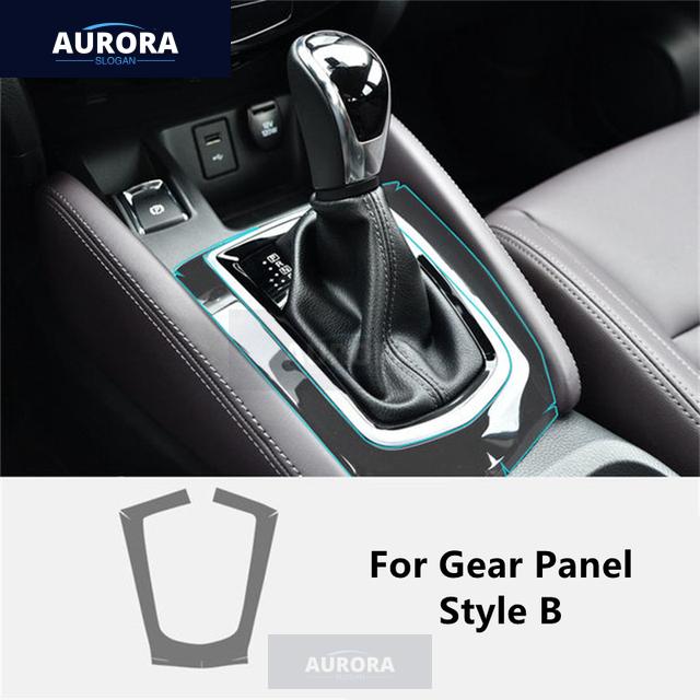 For NISSAN QASHQAI 14-20 Car Interior Center Console Transparent TPU Protective Film Anti-scratch Repair Film Accessories Refit