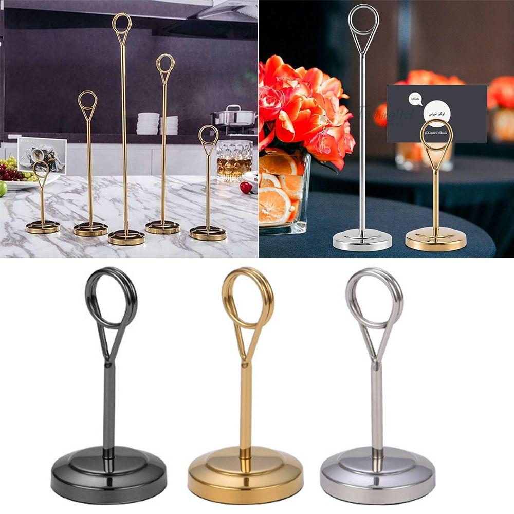 Paper Picture Table Number Holder Desktop Decoration Note Clamp Paper Stand Photo Clip Card Holder