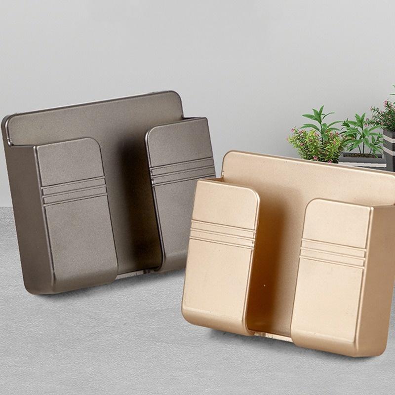 Self Adhesive TV Air Conditioner Controller Remote Control Rack Holder Wall Mount Storage Box Organizer Media Storage Box Case