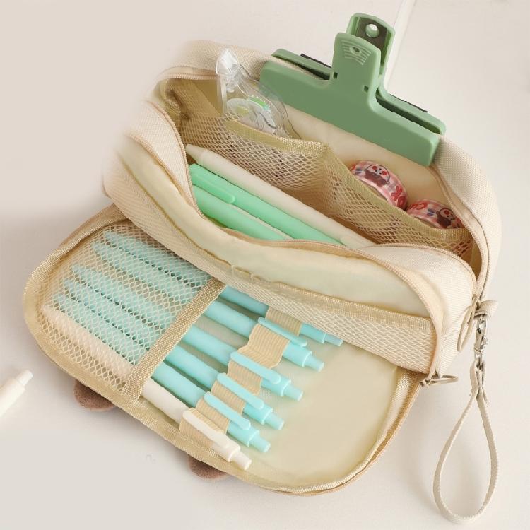 Stationery Bag Lovely Pencil Bag Cartoon Cats Pencil Case Pen Bag Large Capacity Pen Organizers Cosmetic Bag