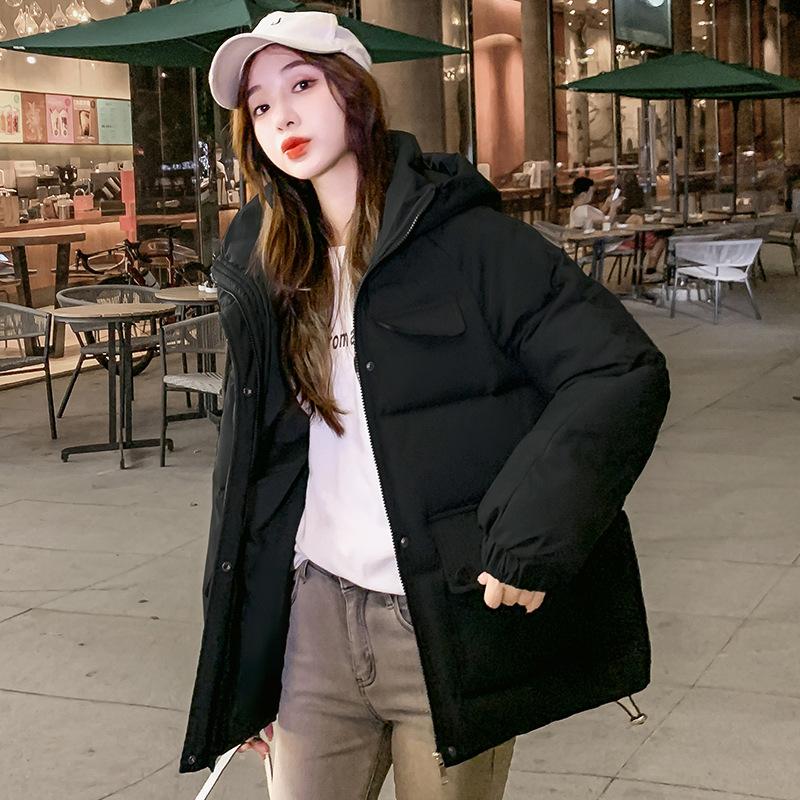 Nouvelle Veste Courte en Duvet pour Femmes, Manteau Ample Style Coréen Automne et Hiver, Veste Épaisse en Coton