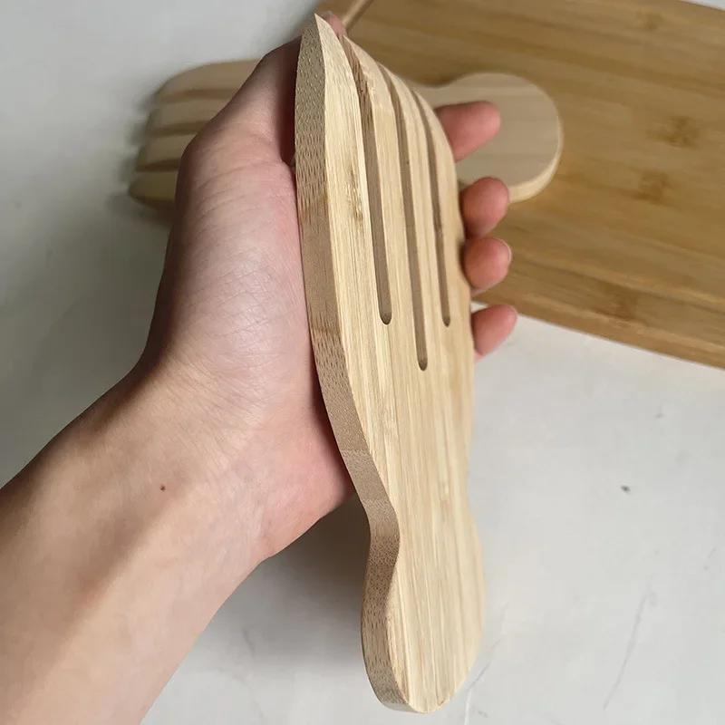 Handcrafted Wooden Salad Spoon Set - Natural Teak Stirring Utensil for Soup, Mixing, Non-Scratch & Eco-Friendly Kitchen Tool