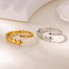 Pentagram Star Stacked Gold-plated Ring Ring Women's Niche Personality Wear Tail Ring Jewelry