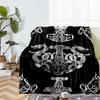 Viking Theme Printed Blanket - Perfect for Couch, Bed, Travel & Outdoor Use | Machine Washable, Cozy & Durable.