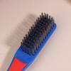 Durable Stainless Steel Wire Brush Silicone Handle Red And Blue Paint Removal Tool Scratch Brushes Cleaning Metal Rust Brush