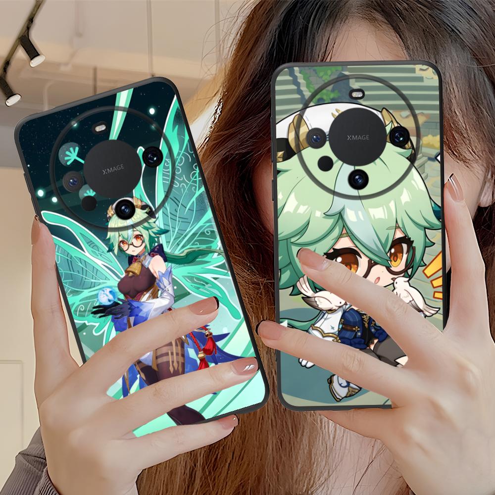 Game GI Sucrose Matte TPU Mobile Phone Case for Huawei Mate 60 50 40 30 20 10 Pro Plus Lite E 5G Colorful Printing Cover