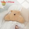 Arctic Velvet Bear Pillow With Soft Plush Cover For Sofa Lounge Use