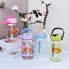 Water Bottle Large Capacity Sports Straw Water Cup Children Children Students Kettle Summer Plastic Cup Free Shipping