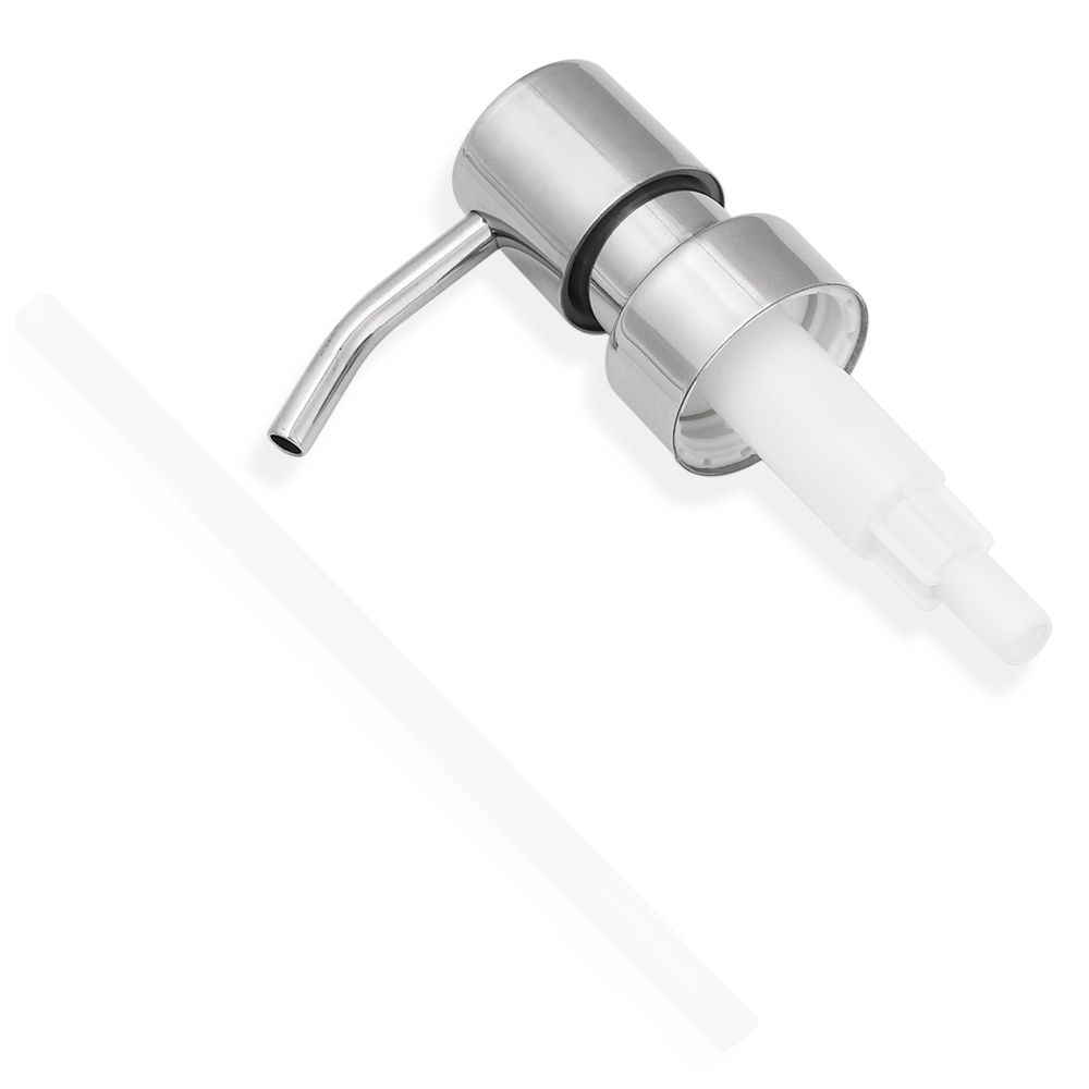 Durable Stainless Steel Soap Dispenser Pump Liquid Lotion Bottle Head Replacement Nozzles 28mm