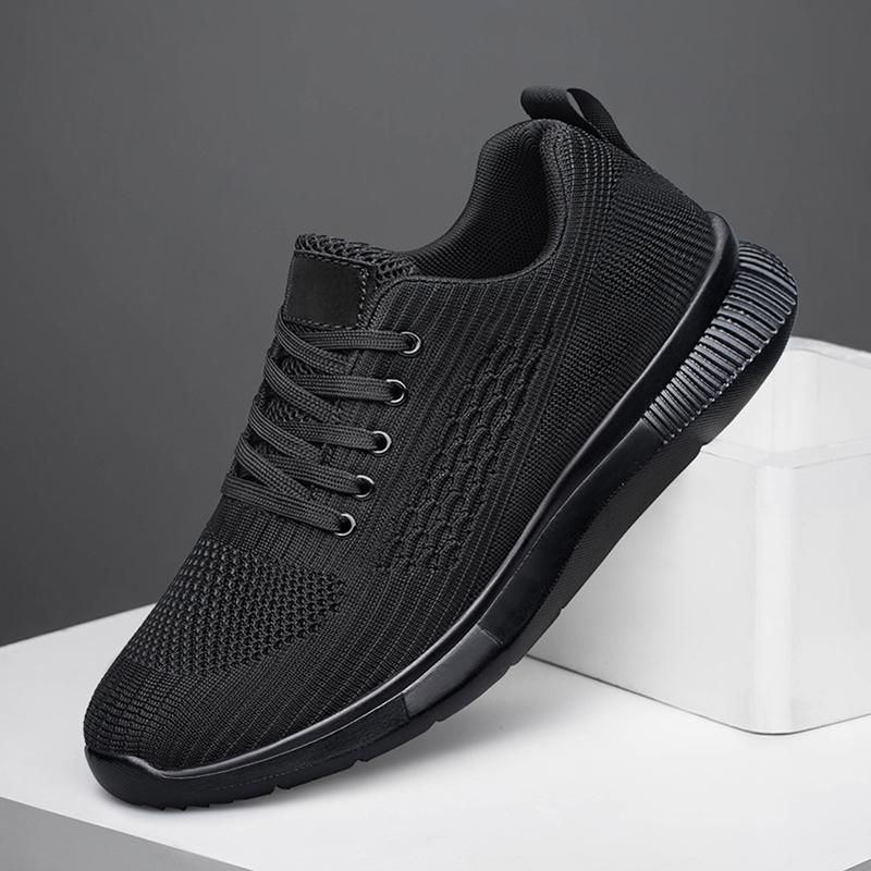 Lightweight Sneakers for Men Breathable Mesh Casual Footwear Solid Color Running Leisure Sports Shoes Treking Shoes