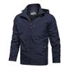 Men's Spring Jacket Casual Hooded Jacket Spring and Autumn Men's Jacket Solid Color Autumn Hooded Top
