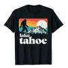 Rife Men T Shirt Lake Tahoe Retro Bigfoot Mountains Vintage Graphic T-Shirt Printed Tops Tees Cotton Hip Hop