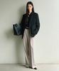 MUSINSA STANDARD WOMAN Women'S Low Waist Deep Tuck Extra Wide Hidden Banding Slacks [Light Beige]