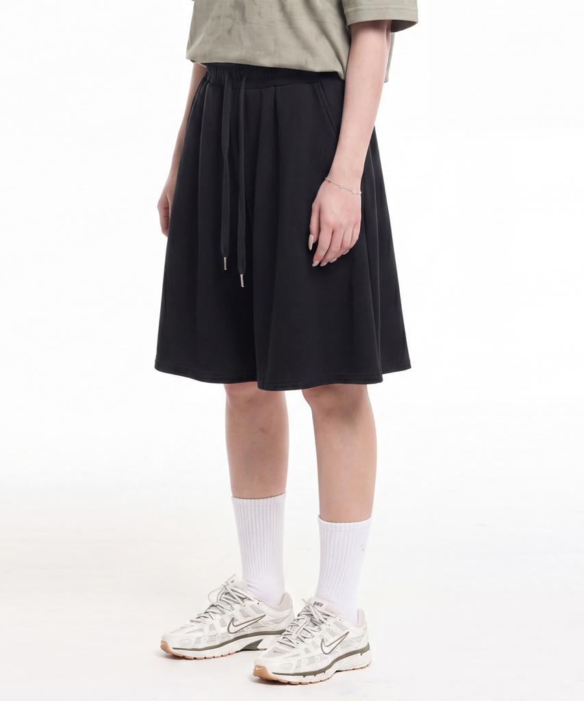 CREAM SODA LAB Air Essential Side Cut Bermuda Shorts Black