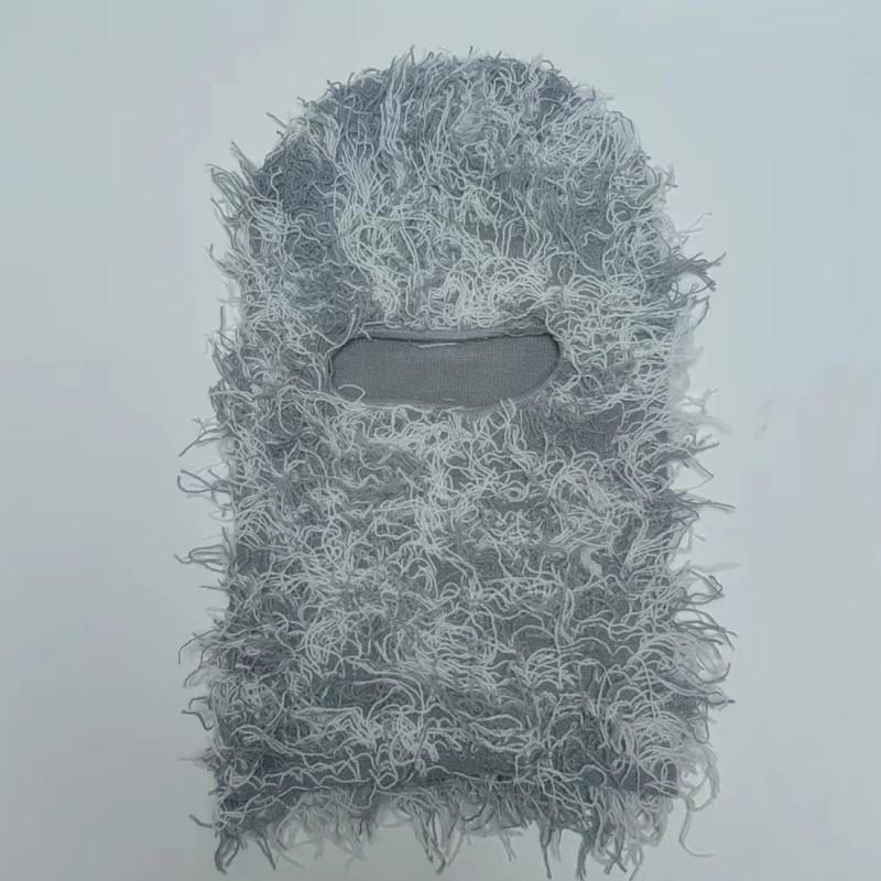 Balaclava Winter Knit Camo Hat Unisex Warm Windproof Headgear For Men Women