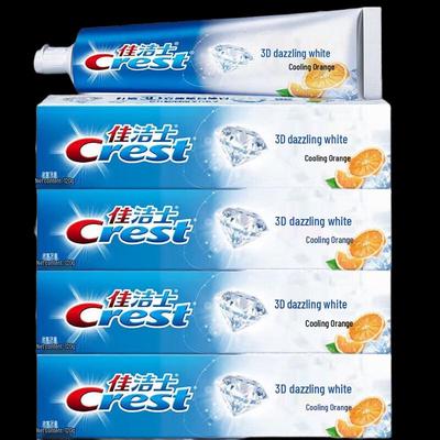3D White Refreshing Icy Orange Toothpaste 120g 4-Pack