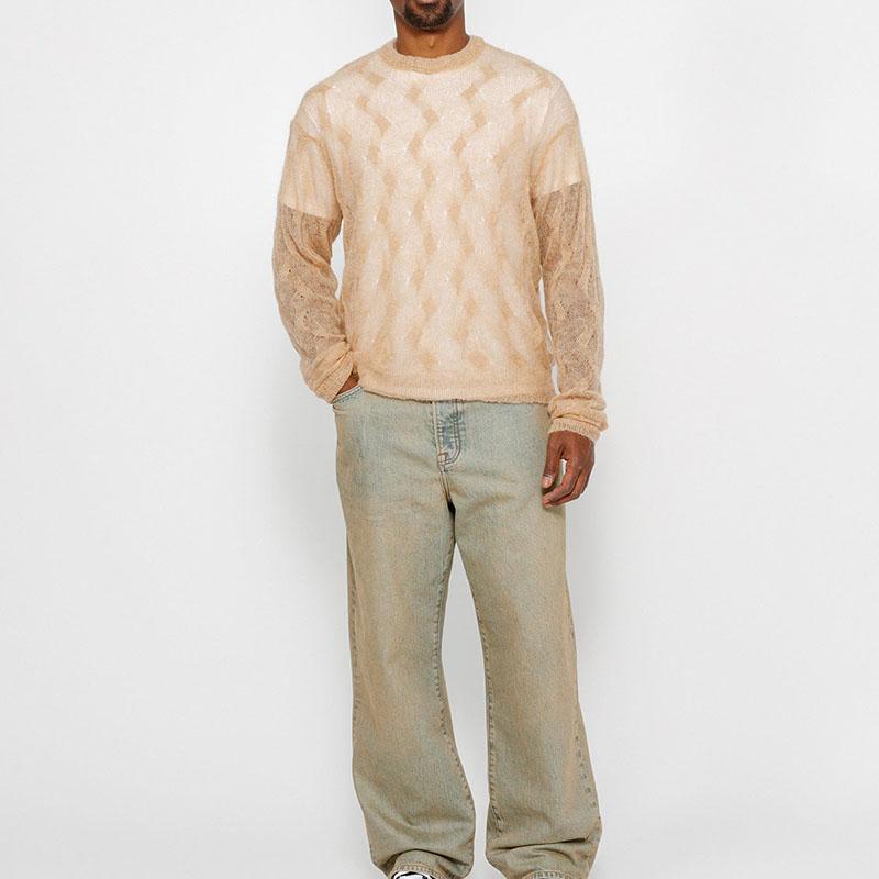 Stussy Loose Knit Cross Cable Sweater 117241