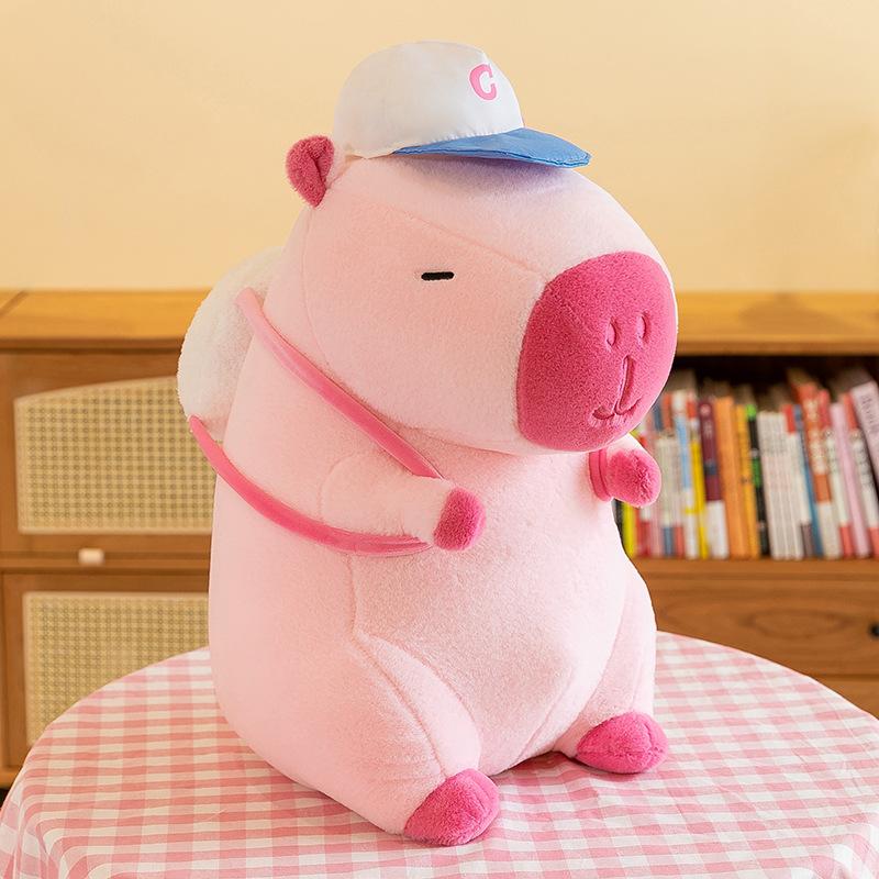 Capybara Plüschpuppe, süßes Capibara Anime, flauschiges Spielzeug, Kawaii-Plüschtier, alles Gute zum Geburtstag, Puppengeschenk für Freundin, weiche Kuscheltiere