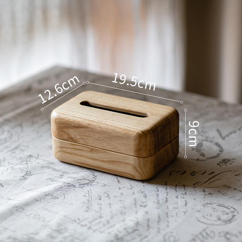 Wooden Tissue Box Extractable Type Napkin Toilet Paper Home Desktop Simple Towel Holder Accessories