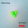 100PCS Night Rig Rigging Material   EPS Foam Floats Ball Fishing Floats Beads Beans Bottom