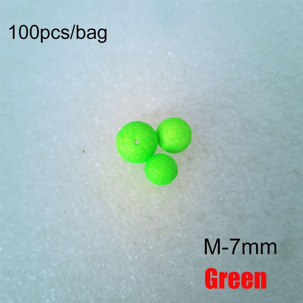 100PCS Night Rig Rigging Material   EPS Foam Floats Ball Fishing Floats Beads Beans Bottom