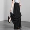 Thin casual wide leg pants with a sense of drape for women in summer 2025, fashionable, loose and versatile, slimming and floor hugging pants