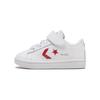 Cons Pro Leather Velcro Casual Low Top Walker Shoes Baby Shoes White Red 768406C