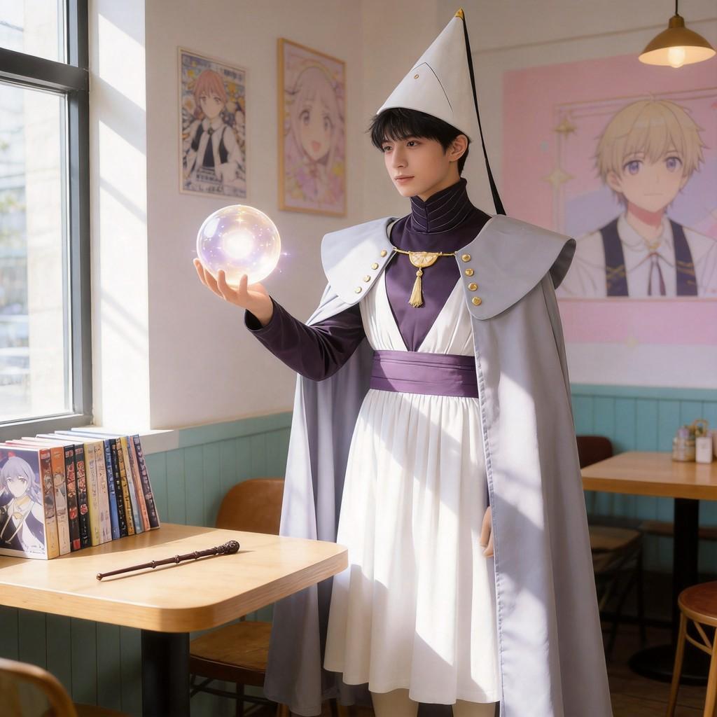 Witch Hat Atelier Qifrey Cosplay Set With Blended Fabric For Animators And Collectors
