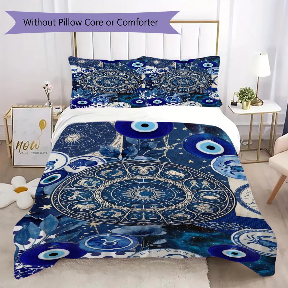 constellations Pattern Bedding uilt Set uilt Cover Pillowcase Home Decoration Birthday Gift (1 * duvet cover + 2 * pillowcase without core)147