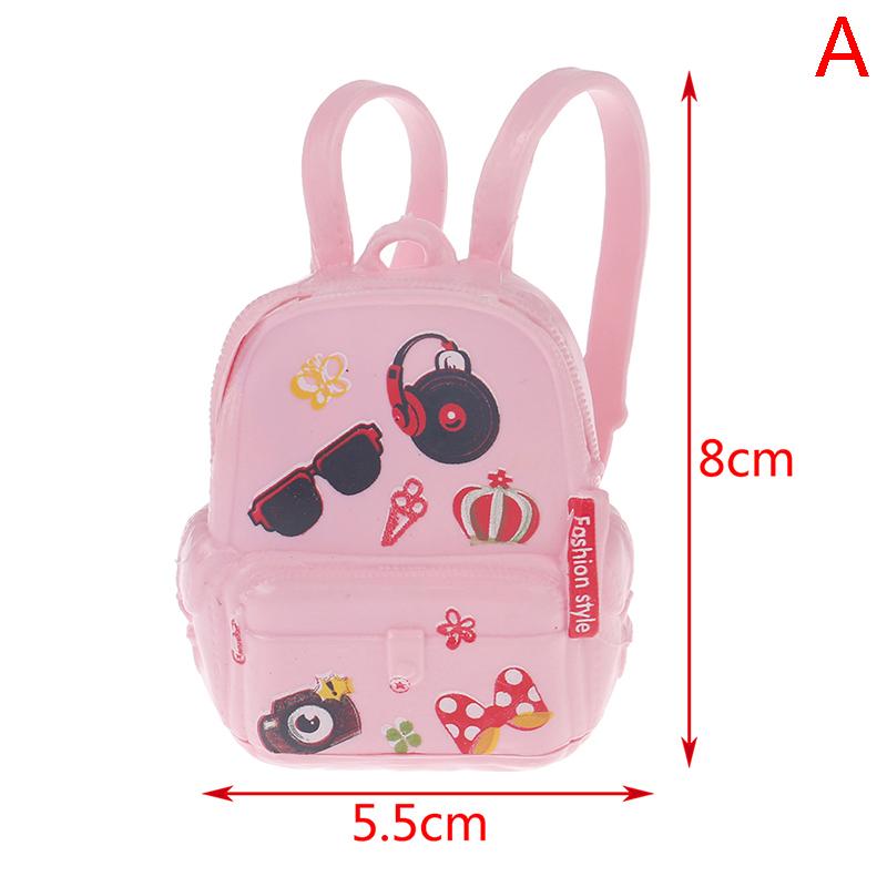 Doll Accessories Pvc Schoolbag Detachable And Internally Attachable Toyschoolbag