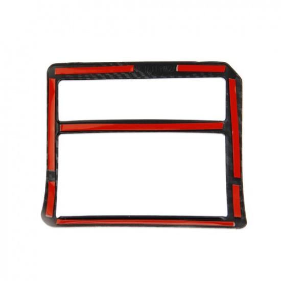 Bandeau de garniture de panneau de commande des phares de console latérale style fibre de carbone pour Toyota Tacoma