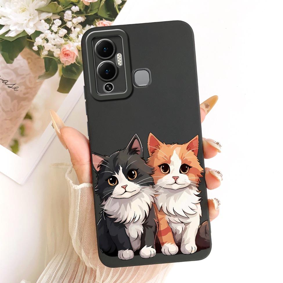 Casing For Infinix Hot 12 Play Cover Fashion Cartoon Cute Funny Painted Silicone Phone Case For Infinix X6816 X6816C