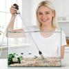 Fish Tank Vacuum Gravel Cleaner with 6FT Hose Flow Control Valve Fixture Clamp Aquarium Water Changer Siphon Pump Sand Vacuum