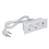 Presa da incasso 2 prese con porta USB C USB A PD20W Striscia di alimentazione da incasso per mobili Cavo 1,5 m