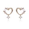 [CRANNE] Boucles d'oreilles Cœur en Zirconia C24EB099