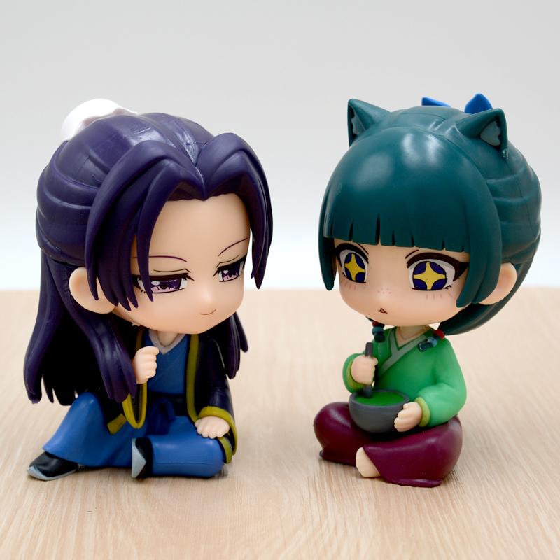 Anime Vaistininkės užrašai Maomao Jinshi Mini figūrėlė Anime atributika Kawaii Sėdinčios žaislinės Stalo, automobilio papuošalai Modelis Dovana