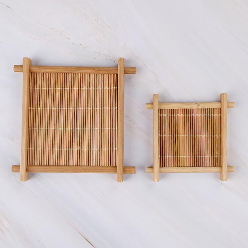 Bamboe Kopjesmat Thee Accessoires Tafel Placemats Onderzetter Huis Keuken Decor