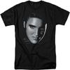 Tricou Unisex pentru Adulți LOGOVISION Elvis Presley Față Mare pentru Bărbați și Femei