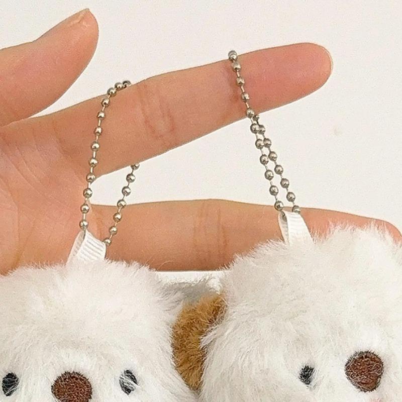3 pièces Loutre de dessin animé avec poisson Porte-clés en peluche Charme de sac à dos Thème Océan Pendentif poupée mignonne et apaisante Petites idées cadeaux
